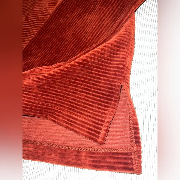 Madewell Texture & Thread Rust Corduroy‎ Mock Neck Top Size S - Image 3