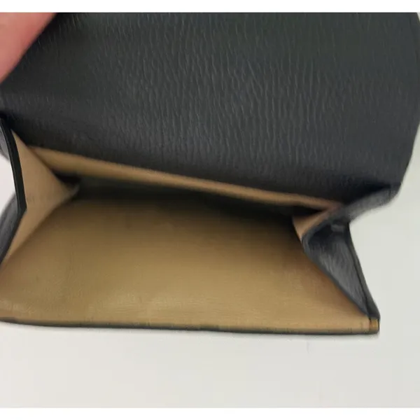 Chloé EUC Small Black and Gold Multi-Compartment Snap Wallet - Image 7
