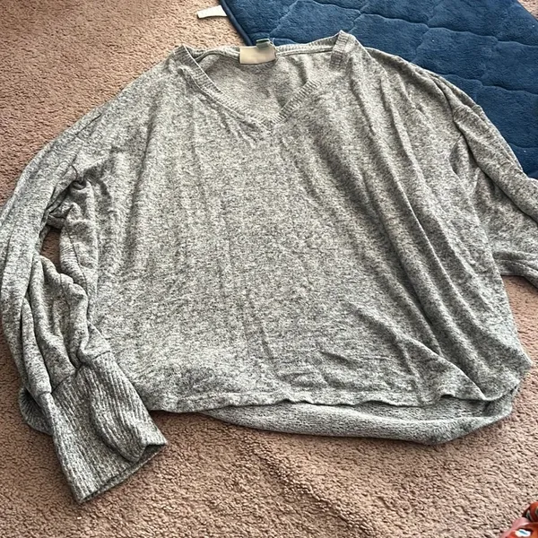 Anthro Saturday Sunday grey top M‎ - Image 2