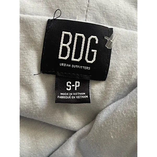 BDG Urban‎ Outfitters Cropped Hooded Teddy Jacket Blue - Image 8