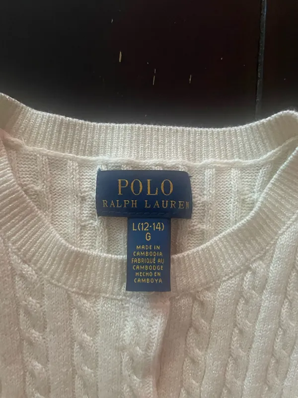 Girls Polo Cardigan ( 12-14 Large) - Image 3