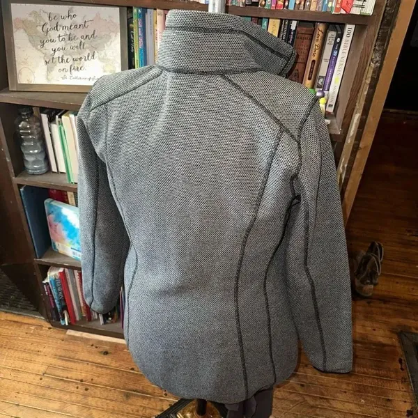 Eddie Bauer gray heathered M gorpcore full zip jacket - Image 2