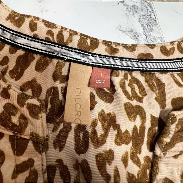 Anthropologie Pilcro leopard print cheetah dress Sz S‎ - Image 8