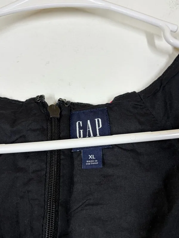 Gap Linen Blend Cherry Mini Dress Size XL - Image 8