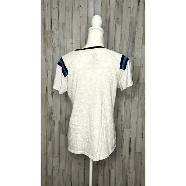 NFL Women's Carolina‎ Panthers T-Shirt White Size Large Team Spirit Casual - Image 3