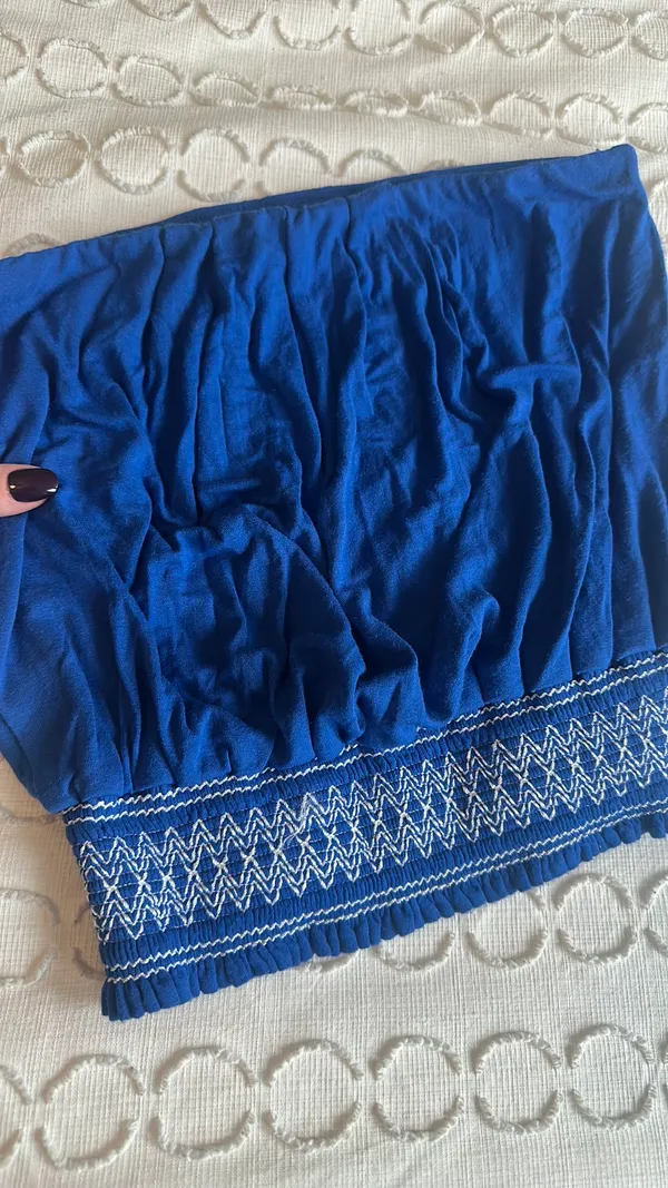 Arden B Crop Top Blue - Image 2