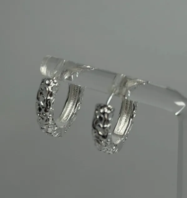 925 Sterling Silver Earrings Hoop - Image 7
