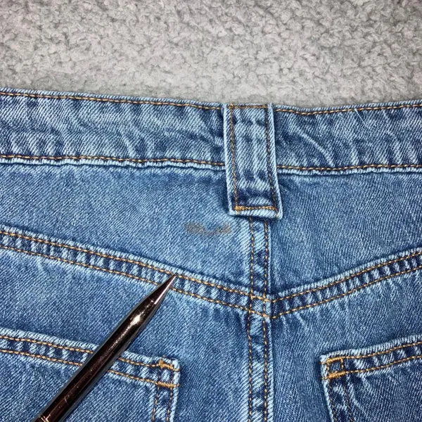 Wild Fable High Rise Cargo Jeans 6 28X30 Blue Streetwear Wide Leg Utility - Image 7