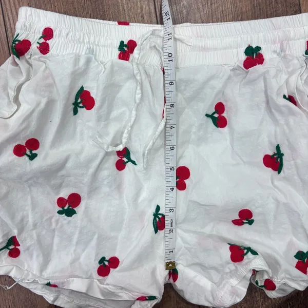 Lizette Collection Cherry Sleepwear Set Long Sleeve w/ Matching Shorts Sz Large - Image 10