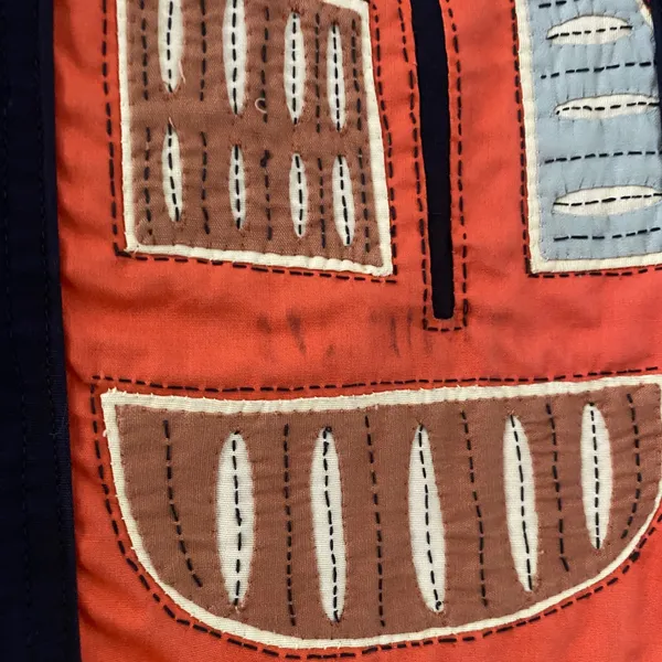 Vintage Handmade Vest Small Embroidered Patchwork Arty Bohemian Boho Retro - Image 3