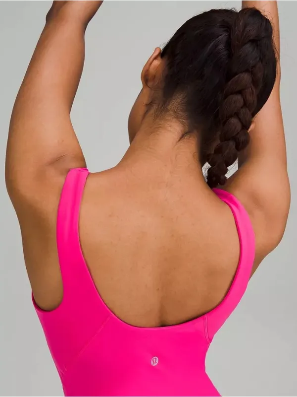 lululemon Align Bodysuit Romper 8" in Pink‎ Flare Size 2 - Image 4