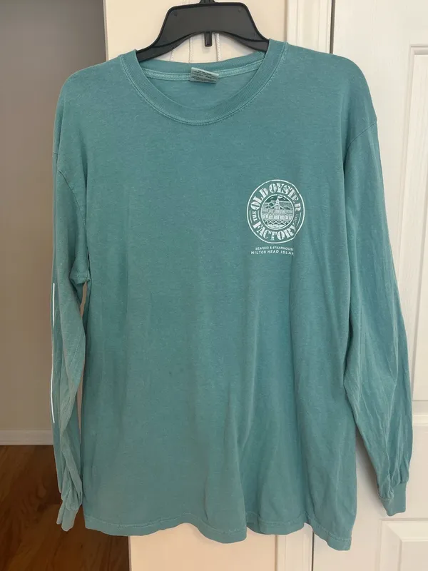 The Old Oyster Factory Hilton Head Island Comfort Colors Long Sleeve T Shirt - Image 3