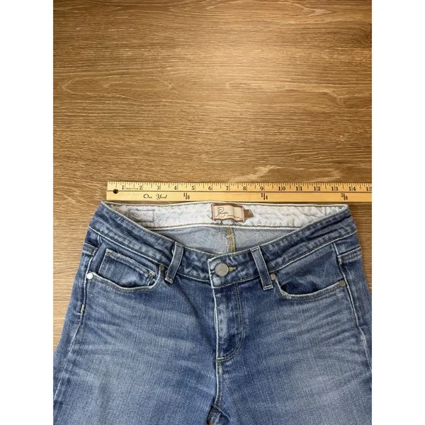 Paige Hollywood Hills Jeans Women 27 Low Rise Bootcut Flare Medium Wash USA - Image 10