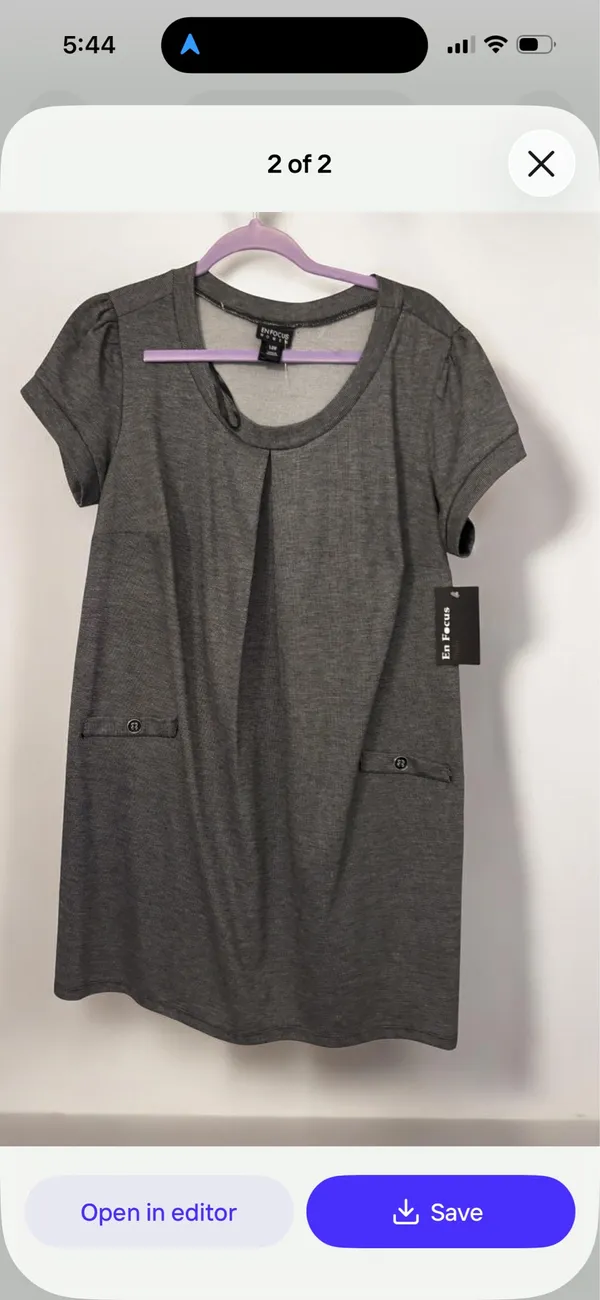Loose dress Gray Size 14 - Image 2