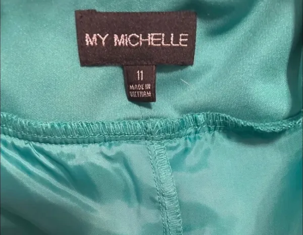 My Michelle Formal blue green evening dress - Image 6