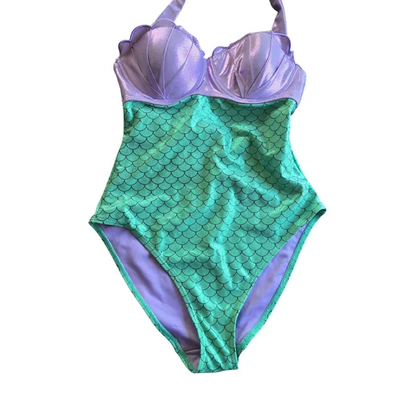Disney Little Mermaid One-Piece Swimsuit Size: M - Image 2
