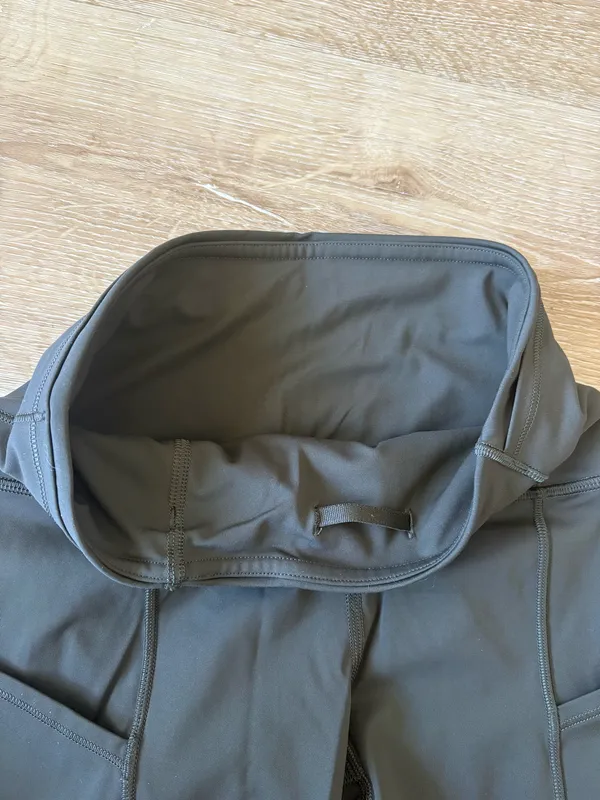 Lululemon High Rise Olive Green Biker Shorts with Pockets - Image 5