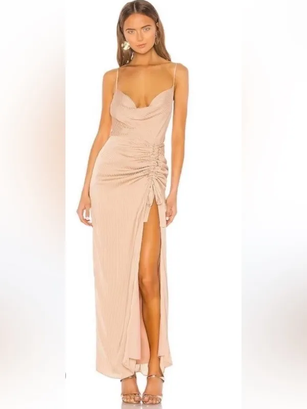 NBD Davis Champagne Gown - Image 3