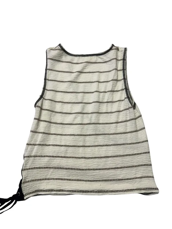 White and Black Sassy Tank Top - Image 3