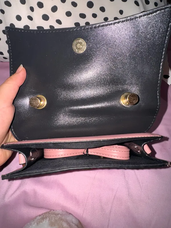 Pink faux leather snake print purse duo - Image 8