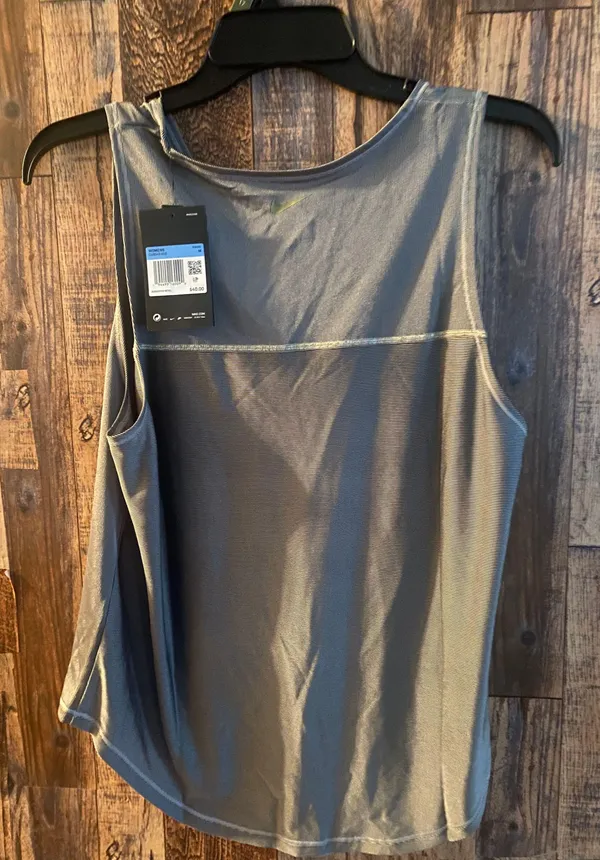 Nike NWT Dri fit Women's running gray tank top size Medium ( 32) - Image 2