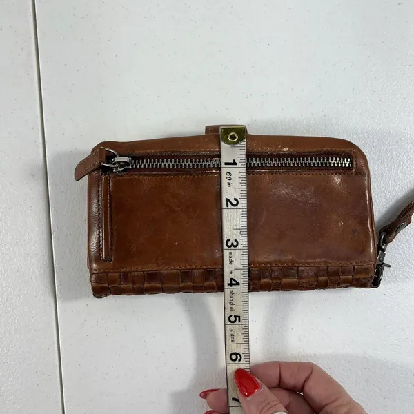 Valenca Holland Brown Woven Distressed Leather‎ Wallet Credit Card ID Holder - Image 13