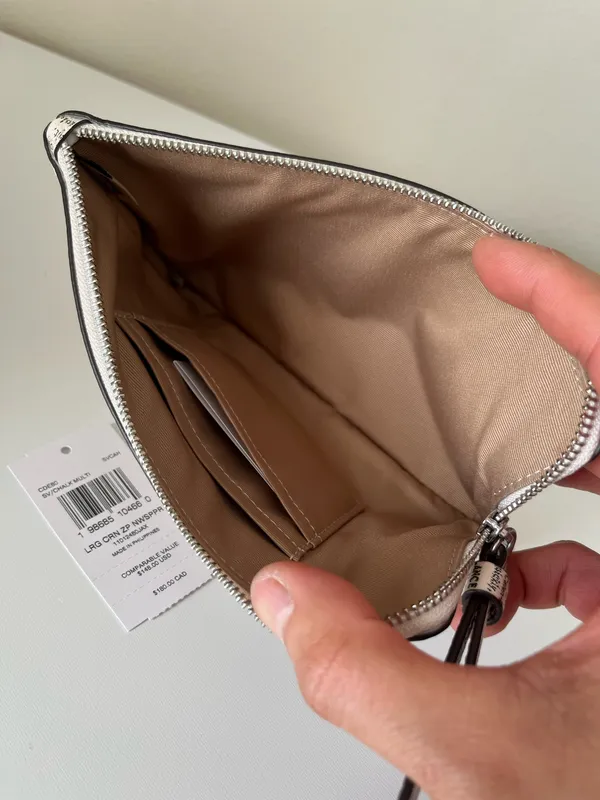 Coach Large Corner Zip Wristlet With Newspaper Print - Image 5