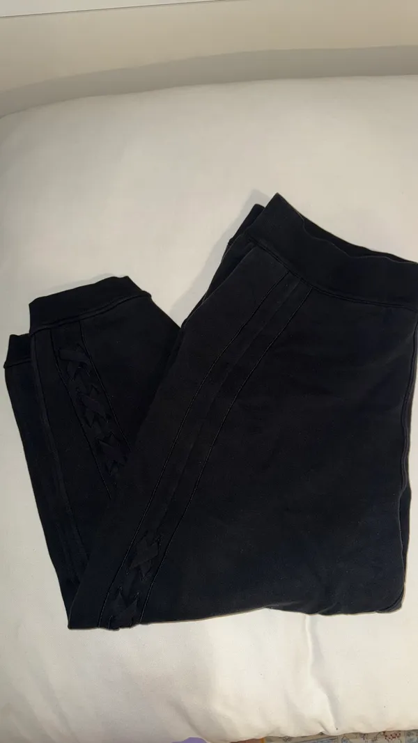 Lululemon Braided Detail High-Rise Joggers Black - Image 5