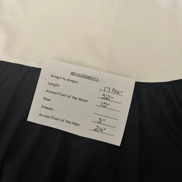 NWT!! ANTONIO MELANI Active Two Tone Bubble Hem Dress Mini Black White Large - Image 12