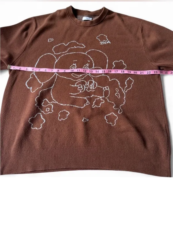 Aritzia TNA brown elephant sweater - Image 4