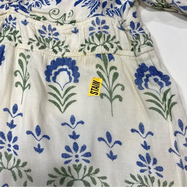 Saylor Gracey floral v neck puff sleeve Summer Dress Size L - Image 8