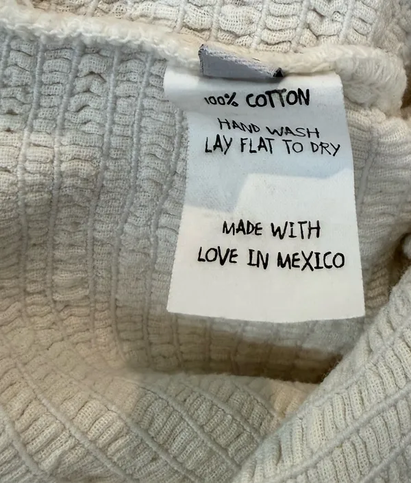white 100% cotton Size XS - Image 2