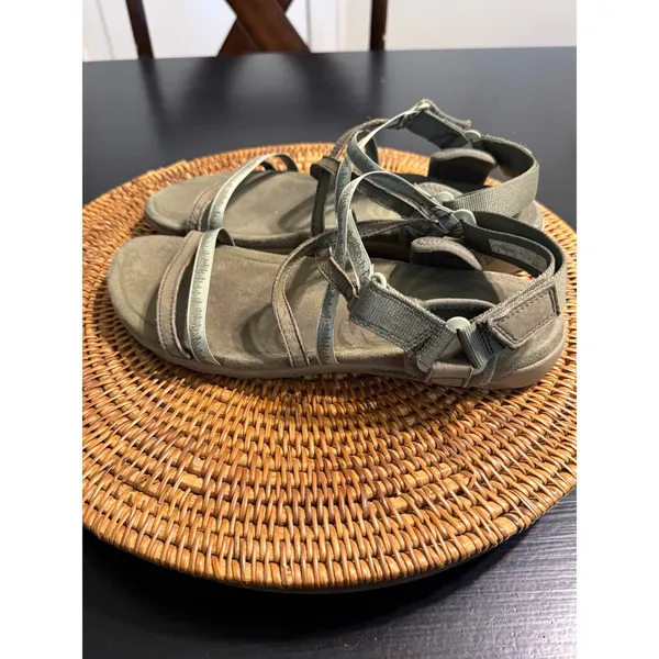 Merrell Terran 3 Cush Lattice Sandals Olive‎ Green Womens 10 Hiking Sandals - Image 5