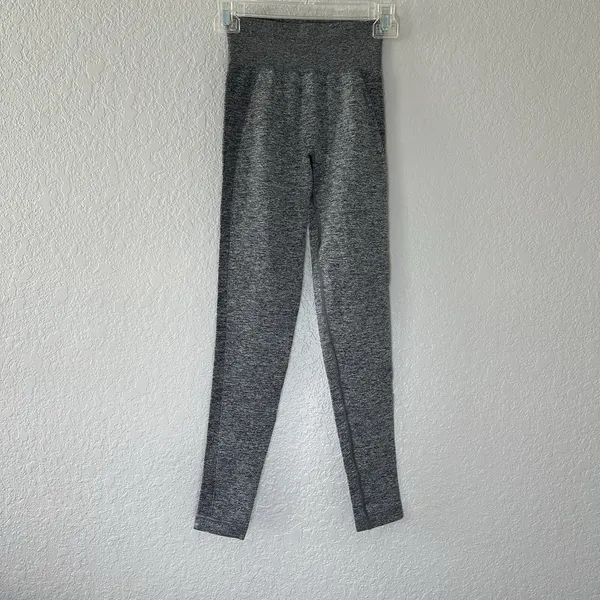 Gymshark Womens Gray Flex High Waisted Seamless Leggings XS Gym‎ Athletic - Image 5