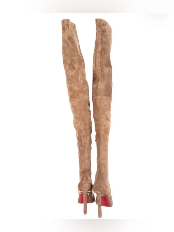 Christian Louboutin Condora Alta 100 Rhea Brown Over The Knee Boots Size39.5 NIB - Image 5