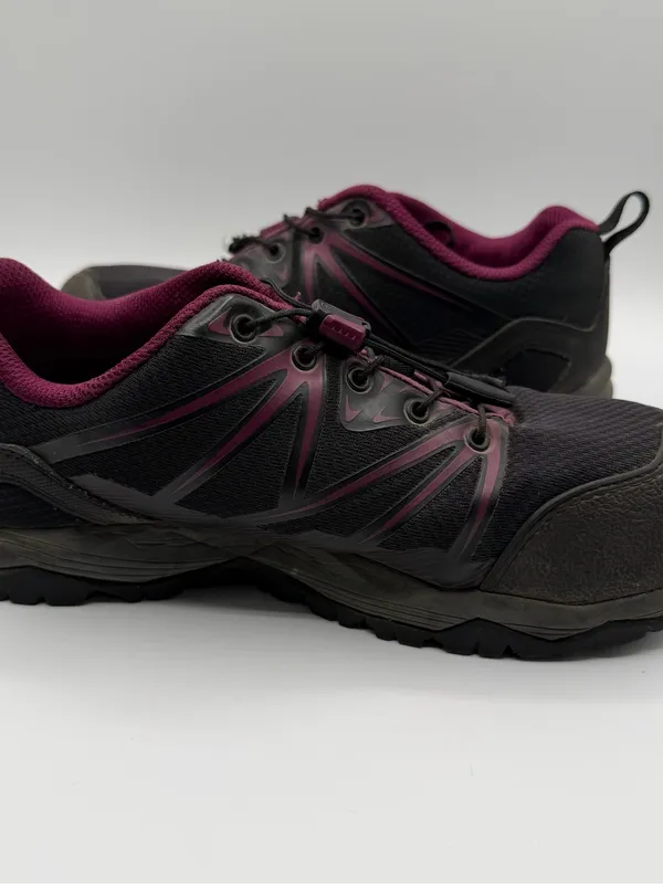 Merrell Fullbench Womens 6 Composite Toe Work Shoes Black Purple Slip Resistant - Image 5
