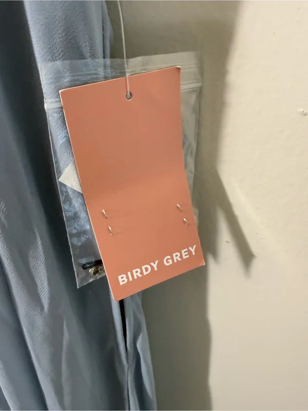 NWT Birdy Grey Kaia Dress Chiffon Dusty Blue Bridesmaid Size XL - Image 6