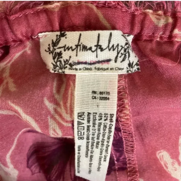 Free People Pink Cream Intimately Floral Romper/ Jumpsuit One Size - Image 8