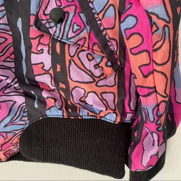 Vintage Y2K Forteza Pink Nylon Jacket Windbreaker size large - Image 3