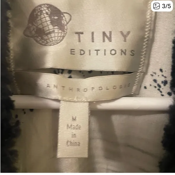 Anthropologie Faux Fur Jacket - Image 3