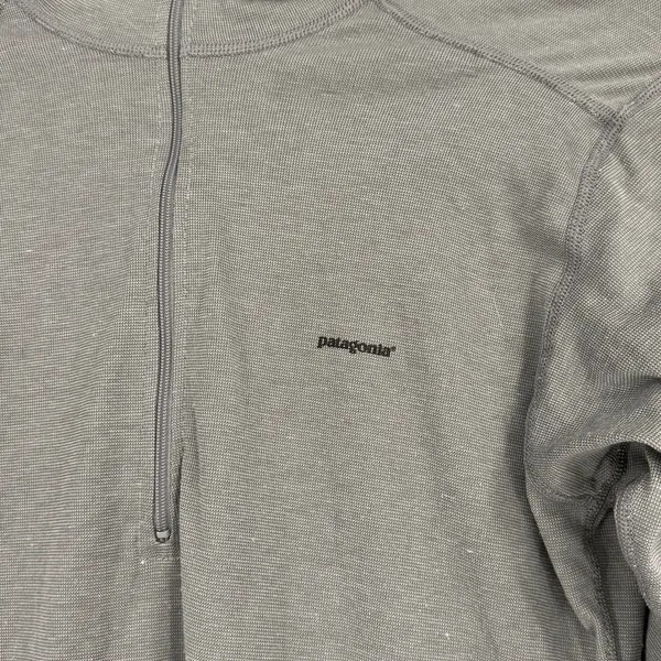 Patagonia Capilene Grey Zip Pullover Size Small - Image 2