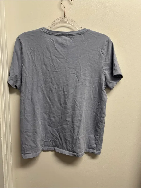 Madewell Light Blue V-Neck Short Sleeve Tee - Image 2