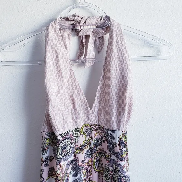 Victoria's Secret Silky Halter Maxi Floral Dress - Image 3