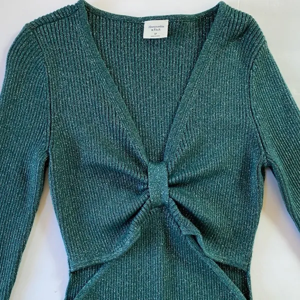 Abercrombie & Fitch Long Sleeved Knot‎ Front Mini Dress- S EUC - Image 4