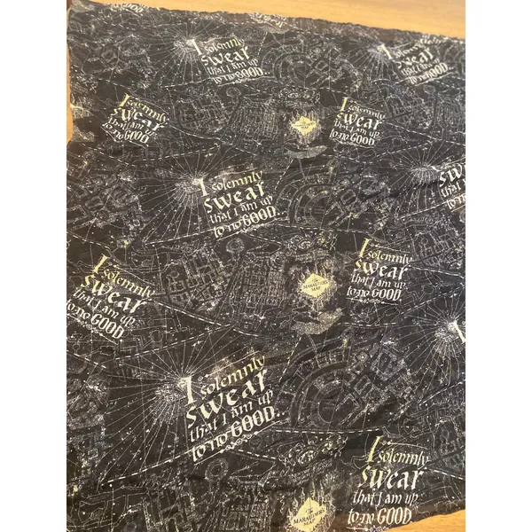 NWT Harry Potter Marauders Map 'I Solemnly Swear' Infinity Scarf Azkaban Book 3‎ - Image 3