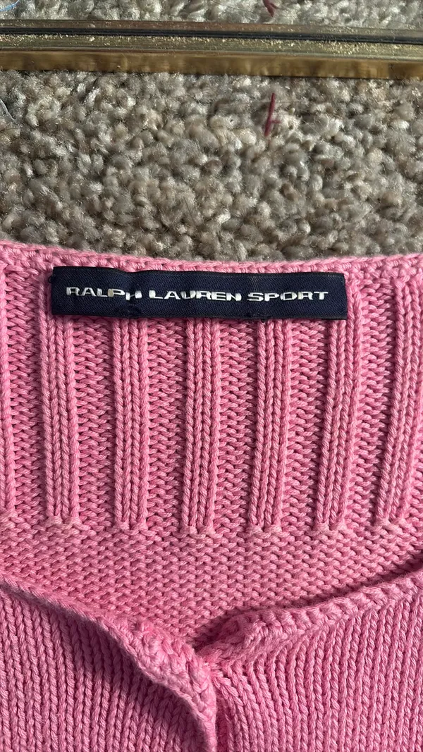 Ralph Lauren Pink Cardigan Top - Image 2