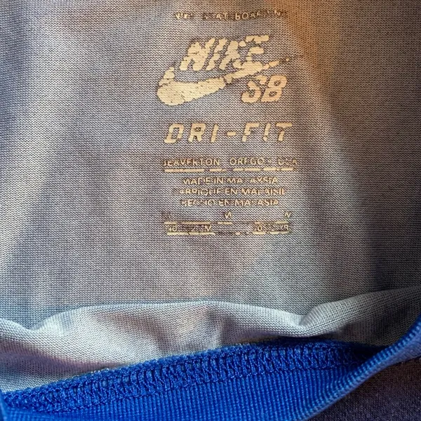 Nike Shirt Size S Small Blue Crop Top Short Sleeve Tee Cropped - Image 5