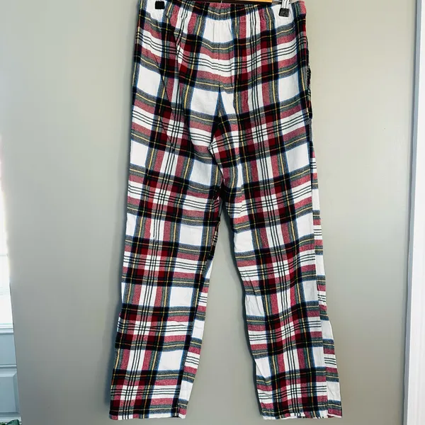 Old Navy Christmas Plaid Pajama Pants Small - Image 3