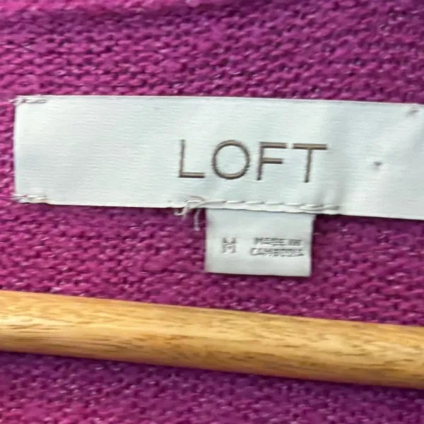 Loft‎ Purple Button Front Cardigan Size Medium - Image 6