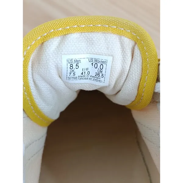 VANS Old Skool Suede/Canvas Sneakers, Yellow - Size 8.5-Mens / Size 10-Women - Image 10